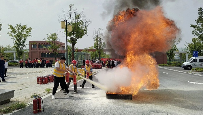 大運河建設(shè)發(fā)展公司開展聯(lián)合消防應(yīng)急演練